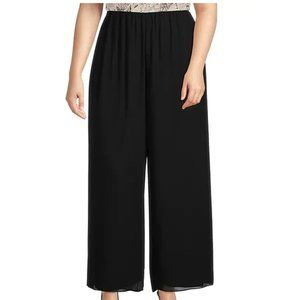 Alex Evenings Wide Leg Chiffon Pants